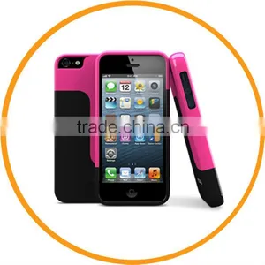 New Fashion Vivid Choice Colorful Hard Cell Phone Case for IPhone 5 5G Black+Red From Dailyetech thumbnail-1