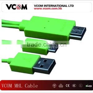 5 to 11 Pin Converter 1.2M Green Micro USB to HDMI MHL Cable thumbnail-1