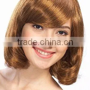 Gold Blonde Bobo Hair Wigs for Ladies.China Hair Wigs Suppliers thumbnail-1