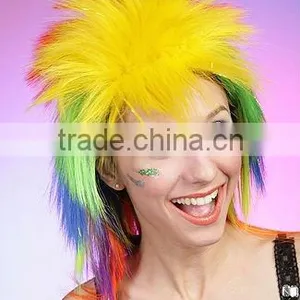 Mens Fancy Dress Wigs, Multi Color Naruto Cosplay Wig thumbnail-2