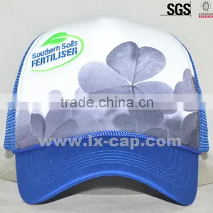 5-panel Fashion Black White Foam Mesh Trucker Cap/hat thumbnail-1