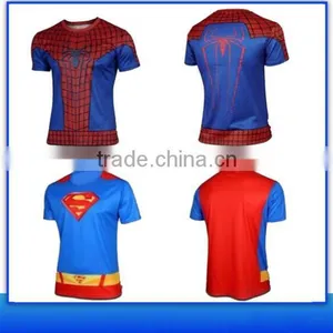 Factory Wholesale Cheapest Price High Quality Men Superhero T-shirts thumbnail-3