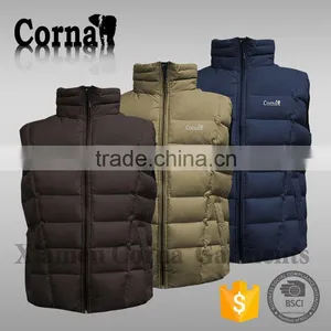 New Design Men Winter Outdoor Sport Colorful Sleeveless Cheap Padding Vest Fleece Windproof Warm Keeping Casual Waistcoat thumbnail-1