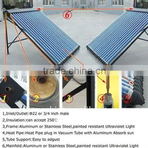 Evacuated Vacuum Tube Heat Pipe Solar Collector thumbnail-2