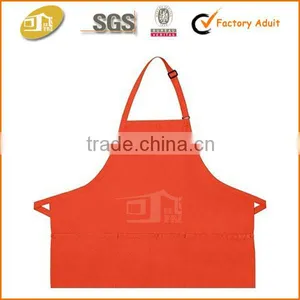 Three Pouch Pocket Cotton Restaurant Apron thumbnail-4