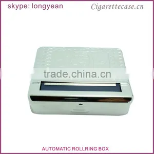 Embossed Design Metal Automatic Cigarette Rolling Box thumbnail-6
