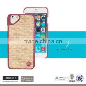 3D Knight Custom Design Blank Straw Wooden Carved Engraved Painting Phone Case Cover For IPhone 6 6s 6sPlus thumbnail-1