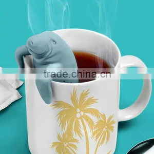 Animal Shaped Manatee Silicone Novel Tea Infuser thumbnail-4