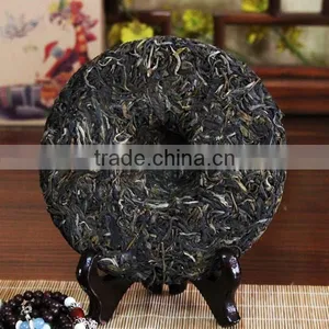 2014 Spring YiWu Tea Mountain Ancient Arber Raw Puer Tea Drinks Lower Blood Pressure thumbnail-4
