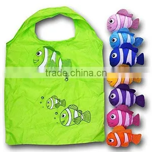 Reusable Shopping Tote Bag, Fish Foldable Shopping Bag, Best Gift for Kids thumbnail-1