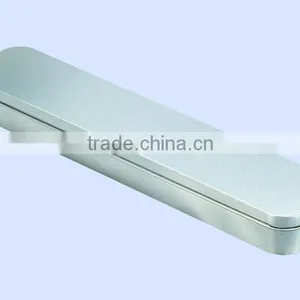 High Quality Reactangular Shape Watch Box Metal Watch Case Silver Tin Watch Box thumbnail-1