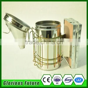 Beekeeping Stainless Steel Bee Hive Smoker Driving Mini Bees Smoker With Round Lid thumbnail-6
