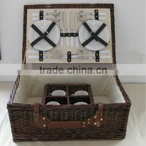 Wicker Camping Basket thumbnail-1