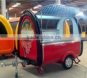 Mobile Hand Push Food Cart Price for Sale thumbnail-4