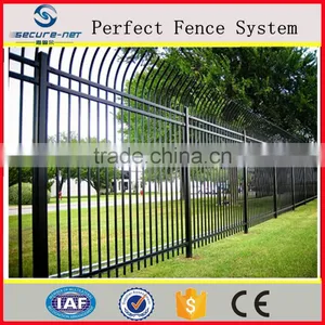 Camber Wrout Iron Picket Fence,tublar Residential Fencing, Welded Black Color Fence thumbnail-2