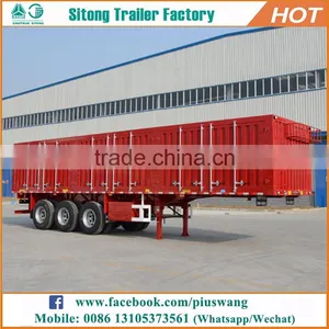 High Quality Plate Van Trailer 3 Axles Cargo Transport Enclosed Trailers for Sale thumbnail-1