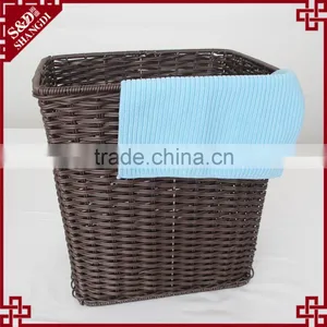 Factory Direct Sale Functional Durable Laundry Basket pe Rattan Woven thumbnail-2
