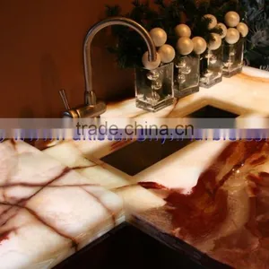 GOOD QUALITY ONYX BATHROOM COUNTERTOPS thumbnail-3