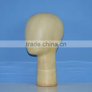 New Fashion Water Transfer Printing Realistic Wooden Head Mannequin Display thumbnail-1
