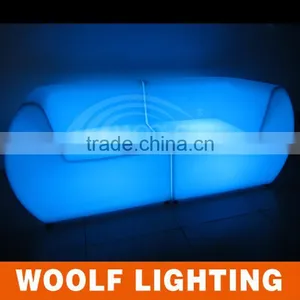 Cheap Price LED Illuminated Wholesale Plastic Sofa Chairs thumbnail-4