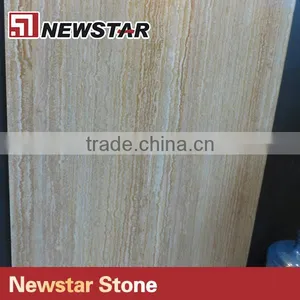 Polished Surface Finishing and Marble Type White Travertine Tile thumbnail-1