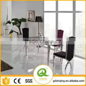 Modern Design Cheap Glass Dining Table 6 Chairs Set TH319 thumbnail-1
