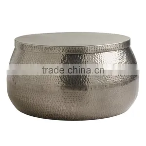 Hammered Aluminum Coffee Table thumbnail-1