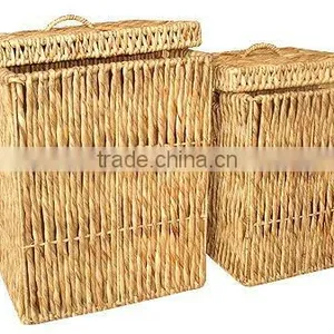 2012 Nice Style/2pcs Square Planter/solid Iron Frame/water Hyacinth/natural Material Flowers Pot & Planter/basket thumbnail-1