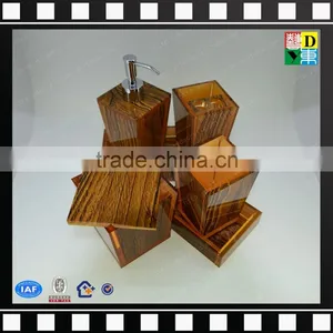 Factory Wholesale Acrylic Bathroom Accessories High Quality PMMA Bath Set From China Manufacturer thumbnail-6
