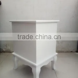 White Two Drawers Wooden Cabinet for Living Room Furnitures thumbnail-3