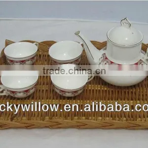 Willow Bread Basket Willow Basket Tray for Storage thumbnail-1