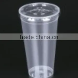 580ML PP Cup Plastic Cup Transparent Drink Cup Disposable Cup Injection With Lid thumbnail-2