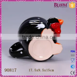 Black Rooster Ceramic Coffe Mug thumbnail-6