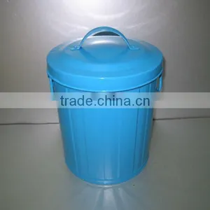Galvanized Metal Trash Can/Trash Bin/Garbage BIn thumbnail-3