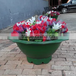 Metal Casting Iron Flower Pots,Outside Iron Casting Flowerpots,Outdoor Casting Flowerpots thumbnail-1