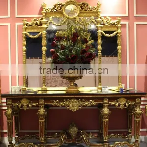 Living Room Furniture Sets Luxury Console Table With Decortaive Mirror thumbnail-6