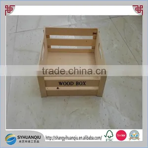 Natural Wooden Drinks Crate Holder Container Kitchen Accessory Garden Picnics thumbnail-1