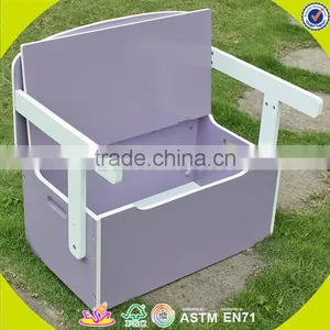 Wholesale Baby Wooden Storage Box Chair Cheap Kids Wooden Storage Box Chair Popular Children Wooden Storage Box W08G017A thumbnail-6