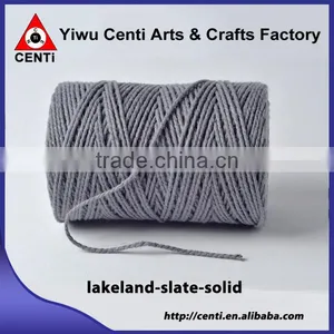 Factory Sale Lakeland Slate Solid Cotton Thread Single Colour Bakers Twine thumbnail-1