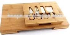 Bamboo Cheese Board & Knife Set,39*25*3.5cm thumbnail-1