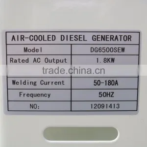 100% Copper Wire 5KW Electric Start Single/three Phase Sound Proof Welding Generator Diesel Price thumbnail-4