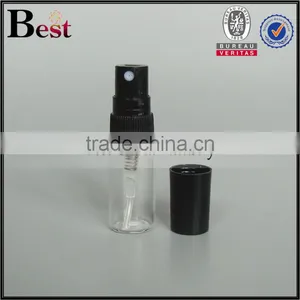 3ml 5ml 8ml Cosmetic Perfume Spray Bottle Empty Clear Perfume Spray Bottle Black Plastic Cap Pocket Sized Perfume Spray Bottle thumbnail-2