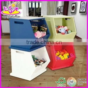 2015 New Kids Wooden Wooden Storage Bin,popular Children Storage Bin Toy Box,hot Sale Baby Stackable and Large Size WJ278652 thumbnail-2