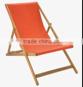 Folding Leisure Chaise Lounge Wooden Beach Chair thumbnail-2