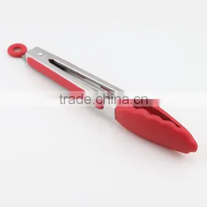 Red Silicone Food Tongs Kitchen Tools thumbnail-1