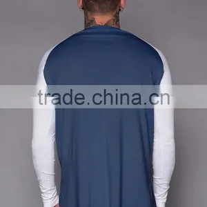 Latest Contrast Raglan Sleeve Crew Neck Cotton Men t Shirt thumbnail-5