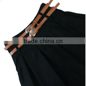 New Arrival Autumn Winter Spring Wool Skirt for Women Plus Size Mid Long Skirt High Waist Pleated Skirts thumbnail-2