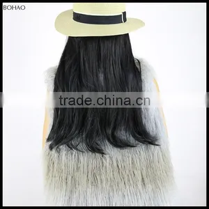 Most Hot Sale Modern Ladies High Quality Women's Faux Lamb Fur Vests thumbnail-1