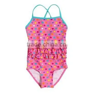 Red Baby Girl Swimwear One Piece With Hello Kitty Printing thumbnail-2