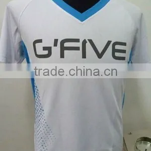 100% Polyester V-Neck Dry Fit T-Shirt thumbnail-1